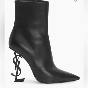 Saint Laurent Opyum Leather Booties